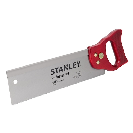 Stanley Wooden Handle Handsaw BACKSAW 356MMX13PT sideview
