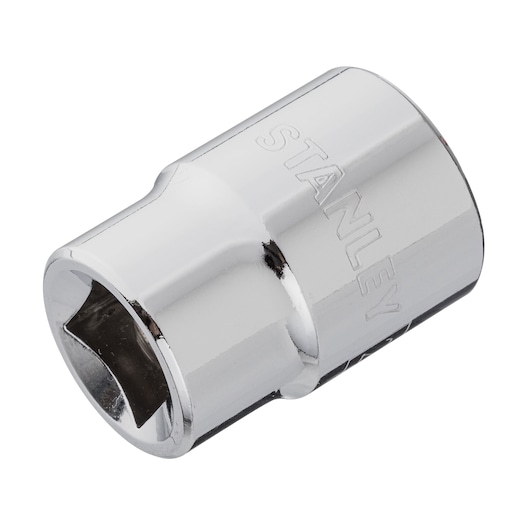 DRIVE SOCKET 1/2" 20mm STANLEY  white background ANGLE
