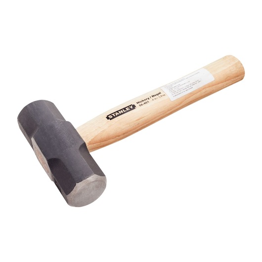 Stanley 56-401 sledge hammer with wooden handle, angled side view on white background.