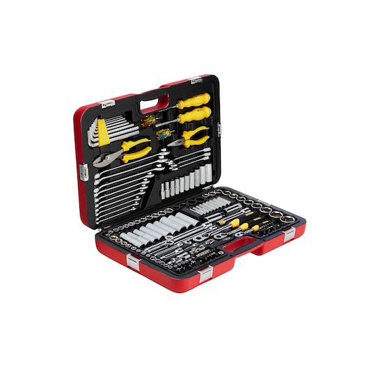 Juego de Dados Encastre de ¼" , 3/8", ½” Métrico/Pulgadas 150 Piezas