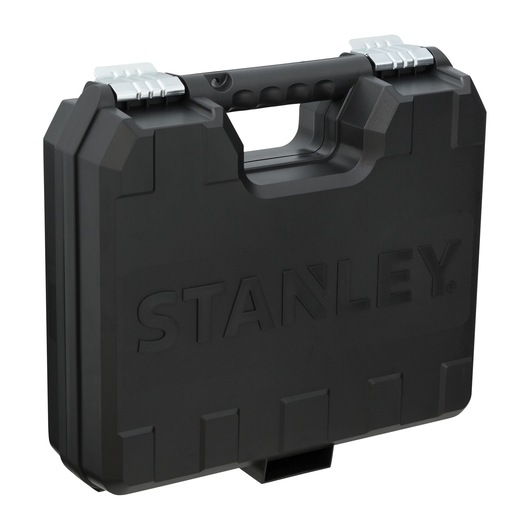 STANLEY SDH700K black hard plastic carrying case with handle and silver latches, front angle on white background.