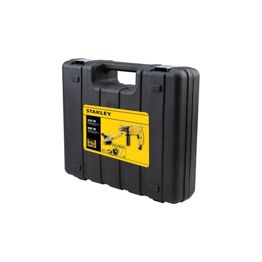 Stanley SHG6620KA-B3 black hard carrying case, product label with yellow details, front angle photo.