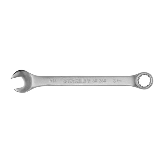 INDIVIDUAL COMBINATION WRENCH ON WHITE BACKGROUND HORIZONTAL VIEW