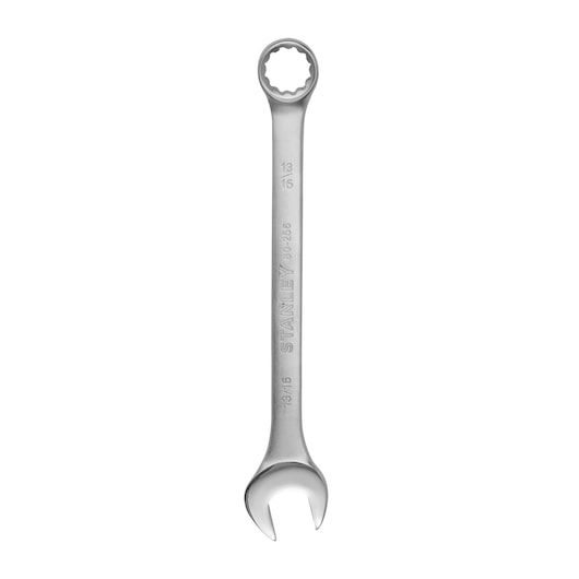 INDIVIDUAL COMBINATION WRENCH ON WHITE BACKGROUND FRONT VIEW