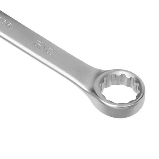 STANLEY STMT80256-840 combination wrench with box end, silver finish, side angle, tool photography.