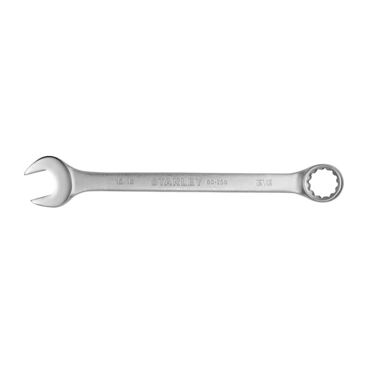 INDIVIDUAL COMBINATION WRENCH ON WHITE BACKGROUND HORIZONTAL VIEW